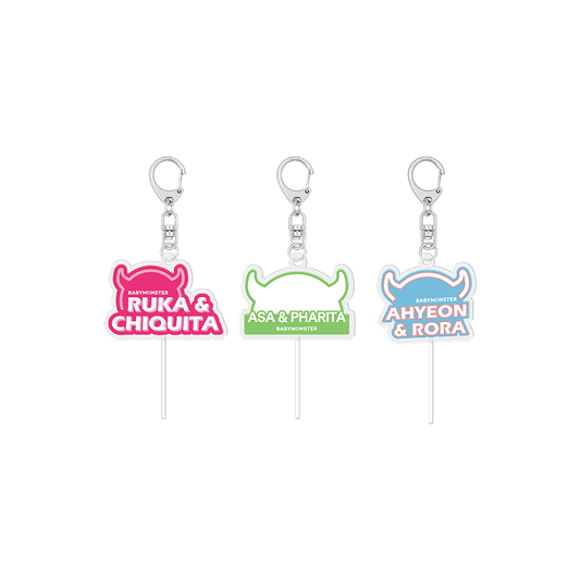 BABYMONSTER - BaeMon HOUSE Official MD Acrylic Keyring Set