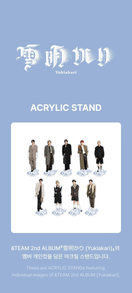 &Team - Yukiakari 2nd Album Official MD Acrylic Stand