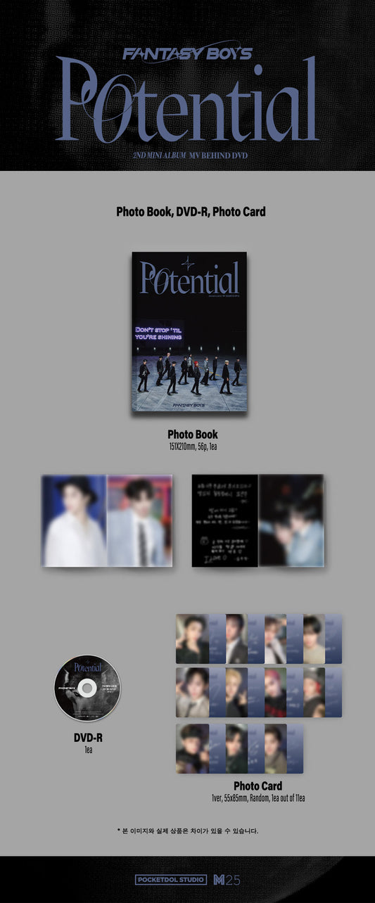 FANTASY BOYS 2ND MINI ALBUM MV BEHIND DVD - POTENTIAL