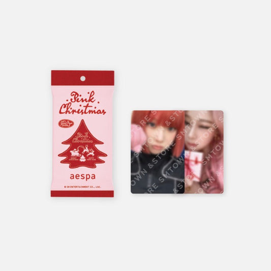 AESPA - 2024 Pink Christmas Photo Card Random Pack