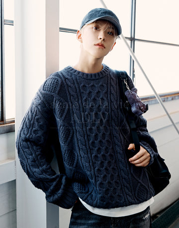 SEVENTEEN HOSHI x acme de la vie ADLV Collection - Low Gauge Cable Knit