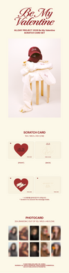 Allday project - 2026 be my valentine official md scratch card set