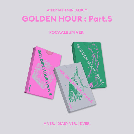 Ateez - Golden Hour : Part.5 14th Mini Album Pocaalbum Ver Set