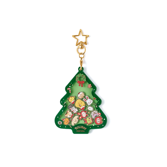 Seventeen - holiday with miniteen official md acrylic shaker keyring green