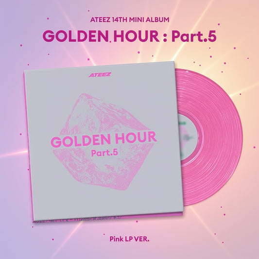 Ateez - Golden Hour : Part.5 14th Mini Album Pink Lp Ver