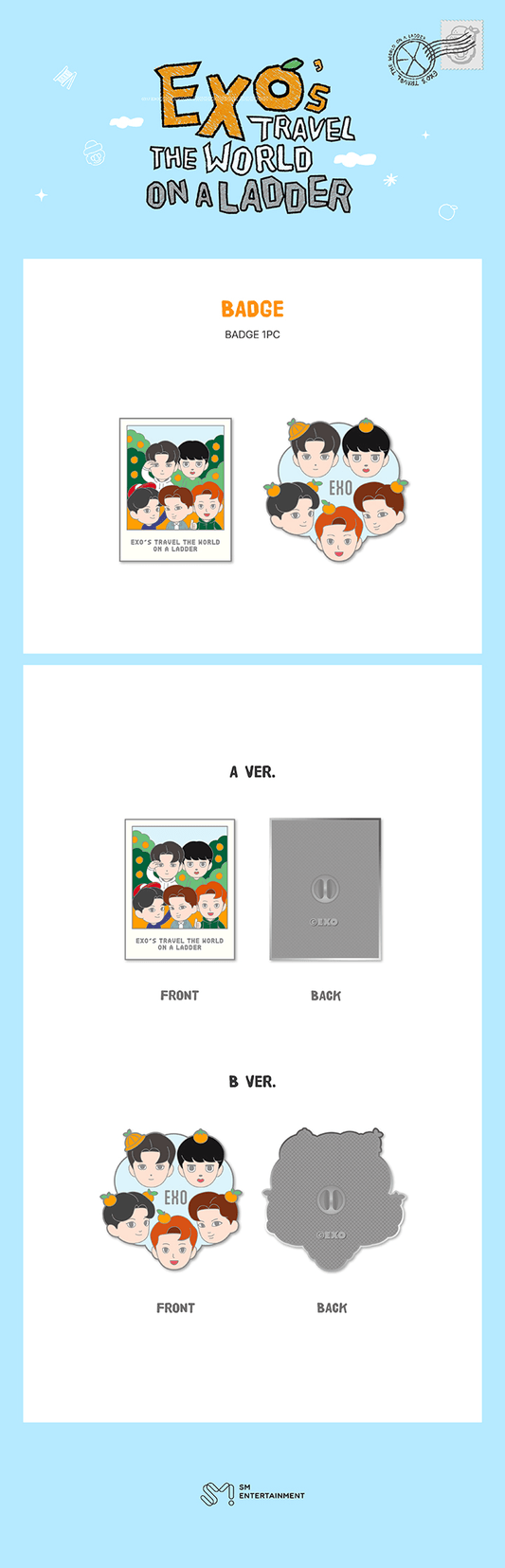 EXO - EXO's travel the world on a ladder official md badge