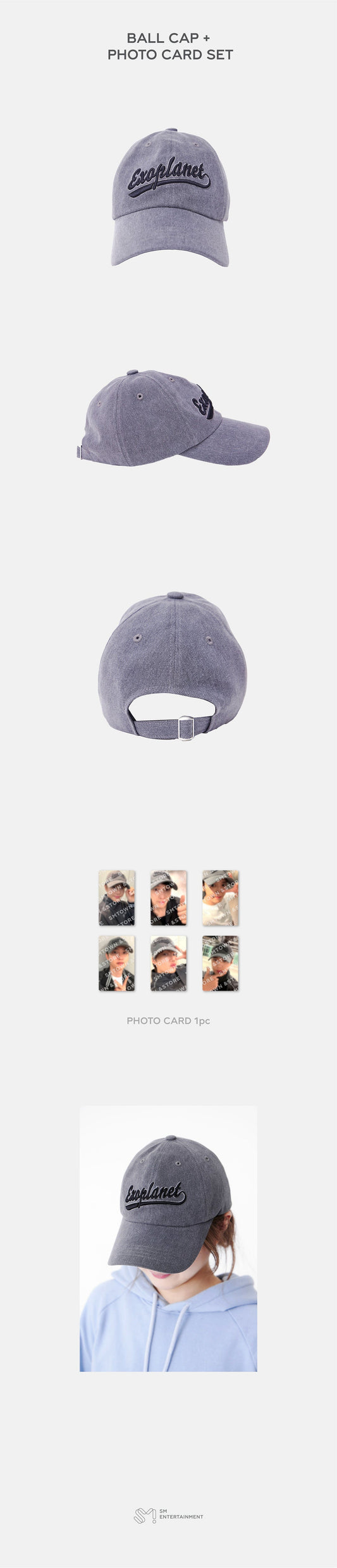 EXO - 'EXO'verse' 2025 EXO fan meeting official md ball cap + photo card set