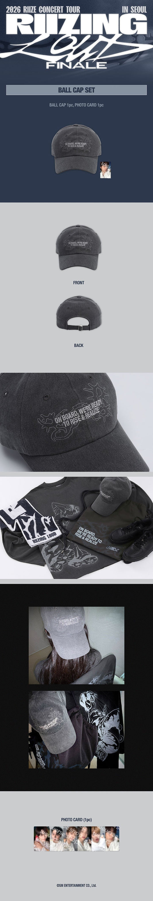 Riize - riizing loud finale in seoul official md ball cap set