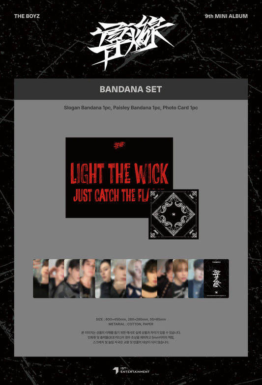 The Boyz - Trigger 9th Mini Album Pop Up Store Official MD Bandana Set