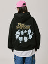 BT21 - Basic Group Flow Hooded Sweatshirt 2024 F/W Black