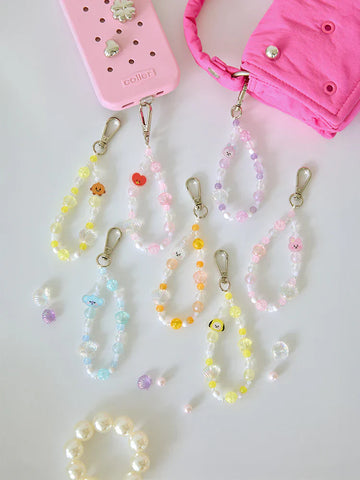 BTS X BT21 - Baby Pearl Beads Keyring