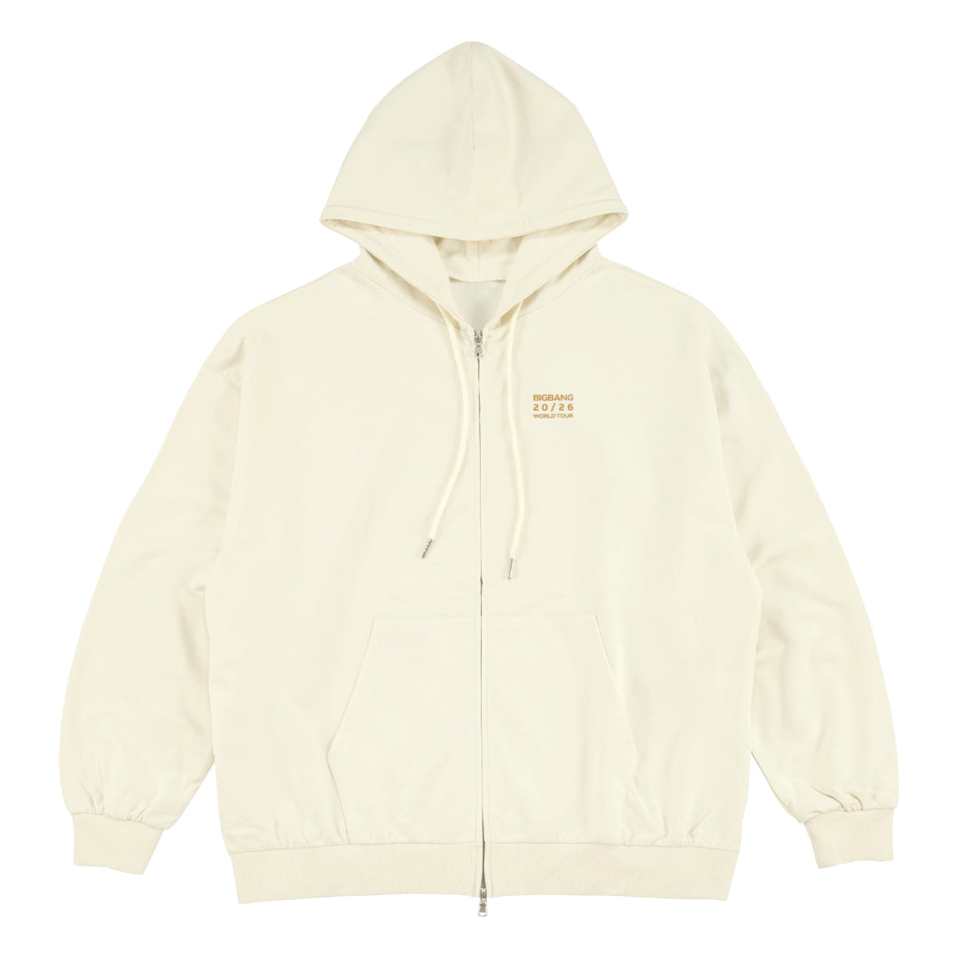 BIGBANG Zip-Up Hoodie - World Tour Announce Edition - (Ivory)