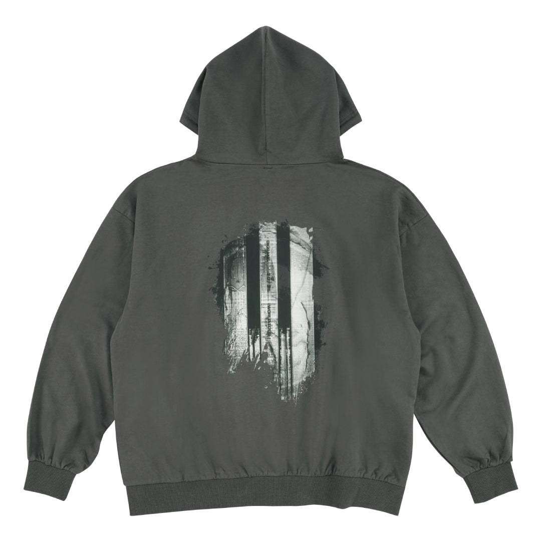 BIGBANG Zip-Up Hoodie - World Tour Announce Edition - (Gray)