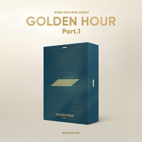 Ateez - Golden Hour : part.1 10th Mini Album (Lucky Draw Event Blue Hour Ver)