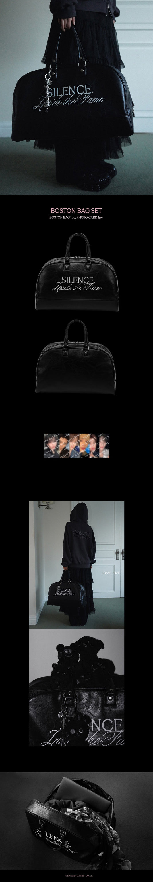 Riize - silence: inside the fame official md boston bag set