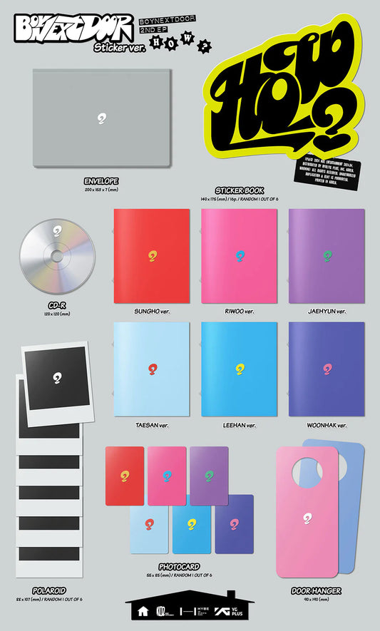 BOYNEXTDOOR 2ND EP ALBUM - HOW? (STICKER VER.)