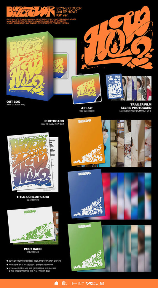 BOYNEXTDOOR 2ND EP ALBUM - HOW? (KIT VER.)