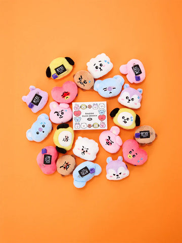 BTS x BT21 - Today’s Face Random Face Plush Brooch (1P)