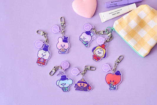 BTS x BT21 BABY ACRYLIC KEYRING K-EDITION ver.2