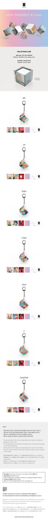 BTS - Your Self Answer Official MD Mini Cube Keyring