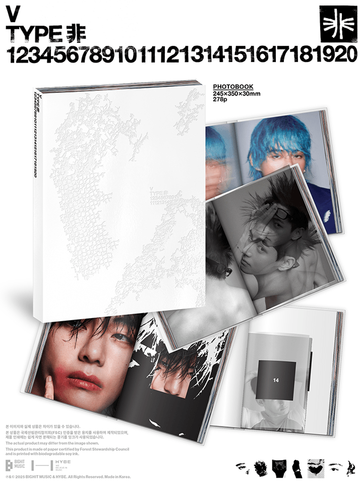 BTS v - type 非 photobook+poster set – Kpop Omo BTS v - type 非 photobook+poster set – Kpop Omo