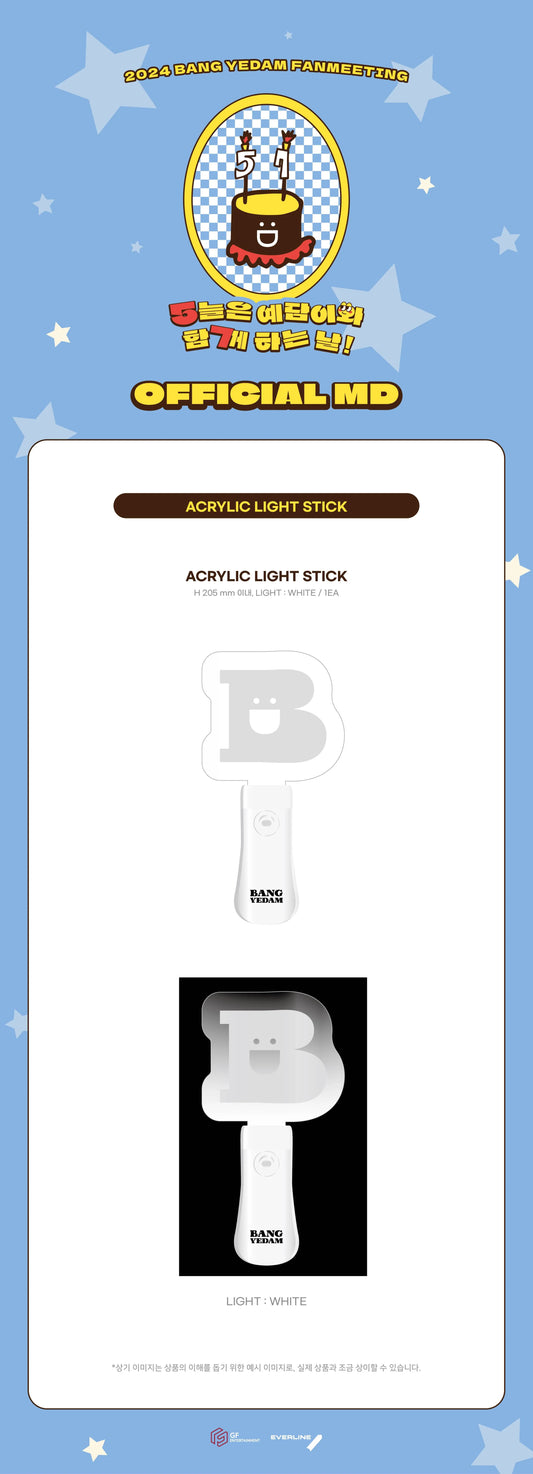 BANG YEDAM - 2024 FAN MEETING OFFICIAL MD ACRYLIC LIGHT STICK