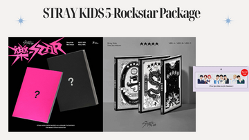 STRAY KIDS 5-ROCKSTAR-ALBUM-PAKET + GESCHENK