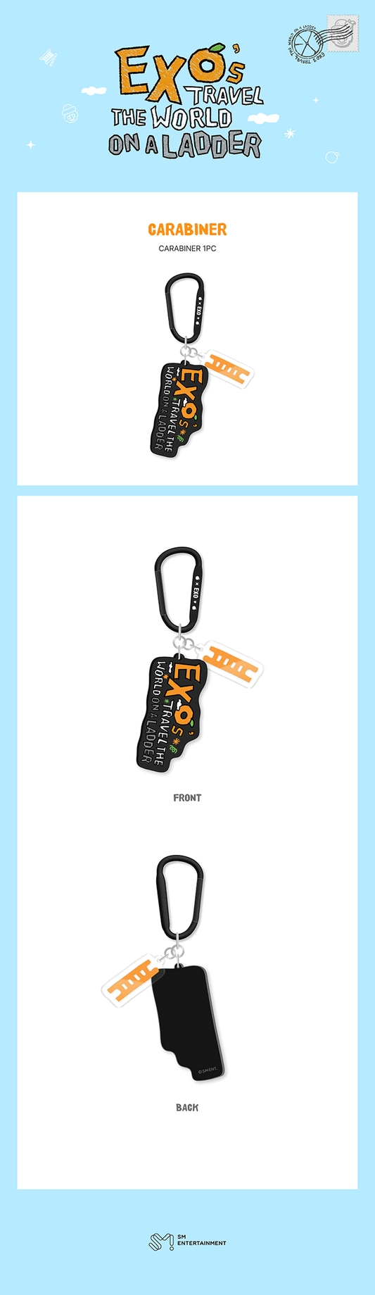 EXO - EXO's travel the world on a ladder official md carabiner