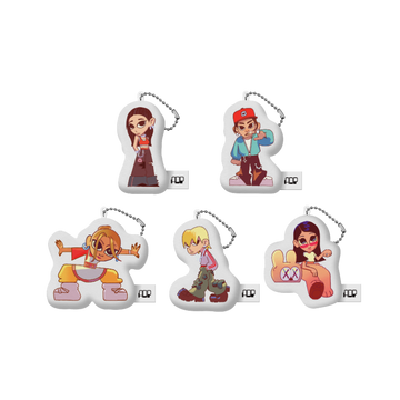 Allday project 1st ep official md cartoon cushion keyring – Kpop Omo