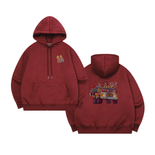 Allday project 1st ep official md cartoon hoodie set