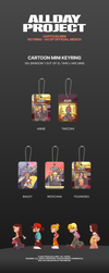Allday project 1st ep official md cartoon mini keyring