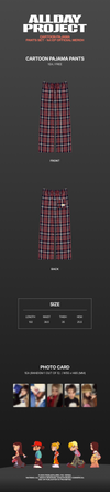Allday project 1st ep official md cartoon pajama pants set