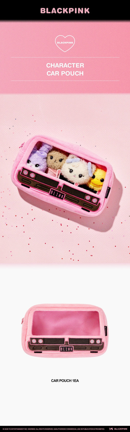 Blackpink - bpcollection official md character car pouch