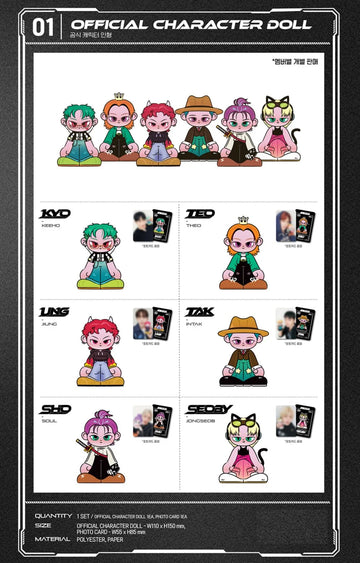 P1harmony - P1kids Pop Up Store Official MD Official Character P1harmony - P1kids Pop Up Store Official MD Official Character