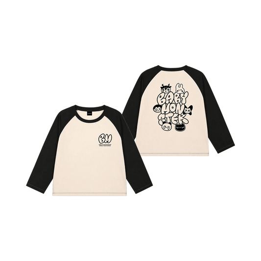 Babymonster Choom World Tour MD Character Raglan Long Sleeve T-shirt