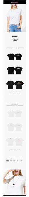 Blackpink - jump pop up official md character t-shirt
