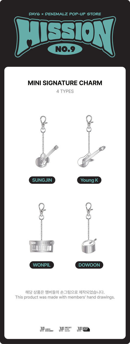 DAY6 - DAY6 X Denimalz Pop-up Store Mission no.9 Official MD Mini Signature Charm