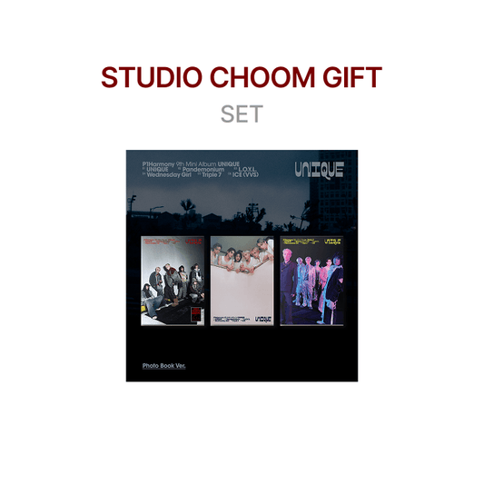 P1harmony - unique! 9th mini album studio choom gift photobook ver set