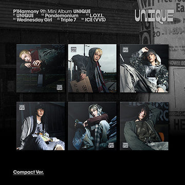 P1harmony 9th Mini Album UNIQUE - Compact ver set