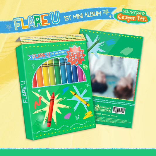 Flare u - youth error 1st mini album crayon ver
