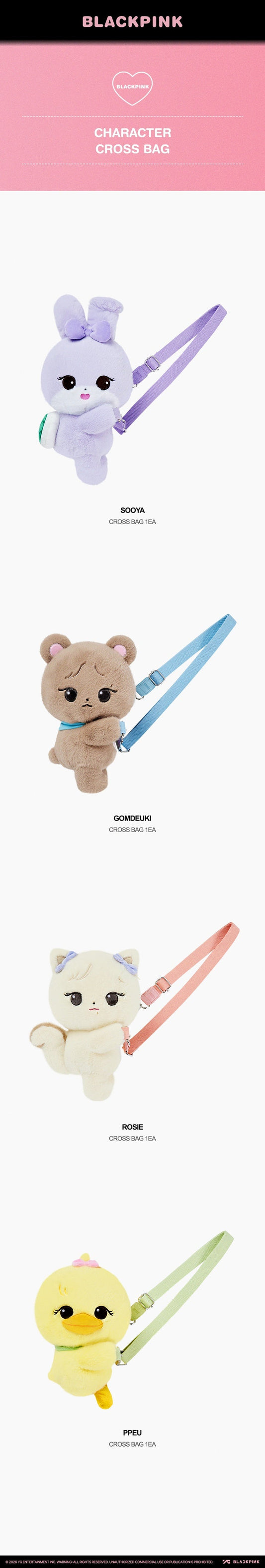 Blackpink - bpcollection official md character cross bag