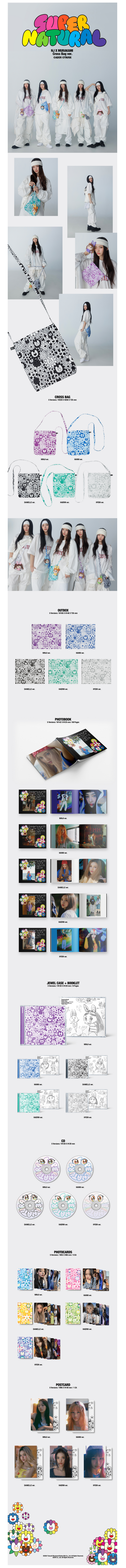 Newjeans - supernatural album nj x murakami cross bag ver random