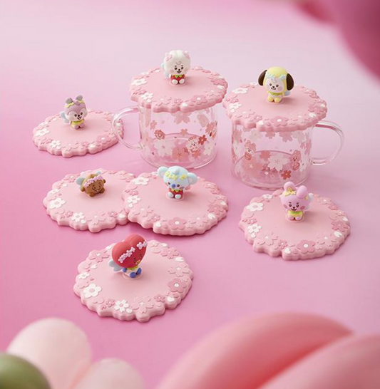 BT21 - Baby Spring Fairy Glass Cup & Lid (430ml)