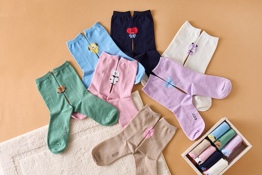 BT21 - Basic Daily Color Socks