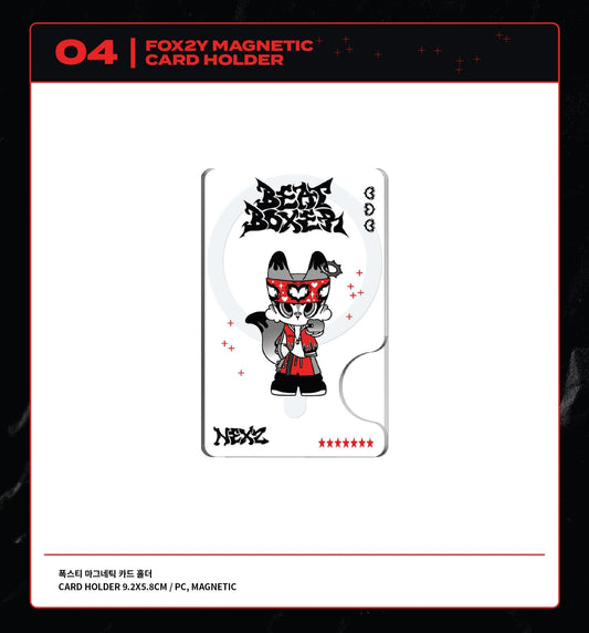 NEXZ - Beat-Boxer Pop-up Café Official MD FOX2Y Magnetic Card Holder