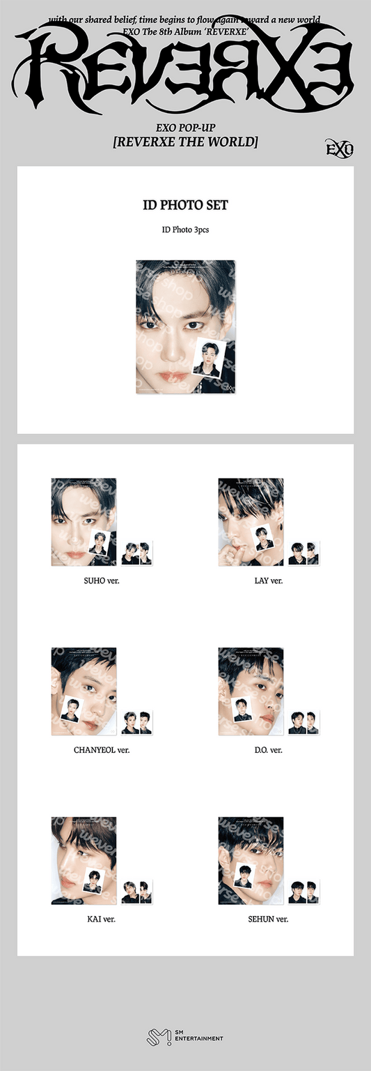 EXO - reverxe the world pop up official md id photo set
