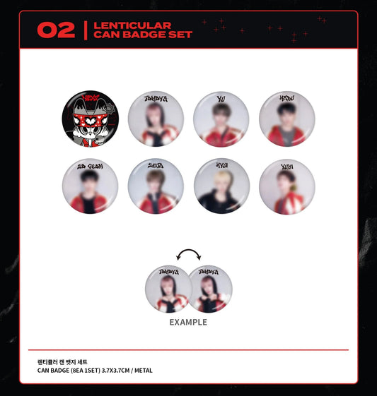 NEXZ - Beat-Boxer Pop-up Café Official MD Lenticular Can Badge Set