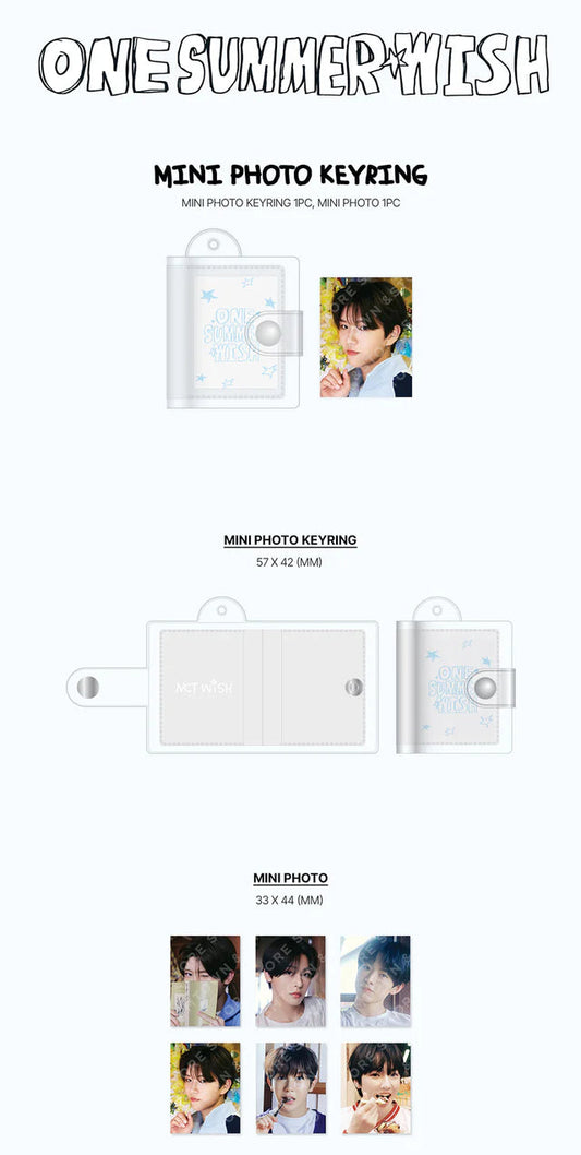 NCT WISH - One Summer Wish the 1st Photo Exhibition Official MD Mini Photo Keyring