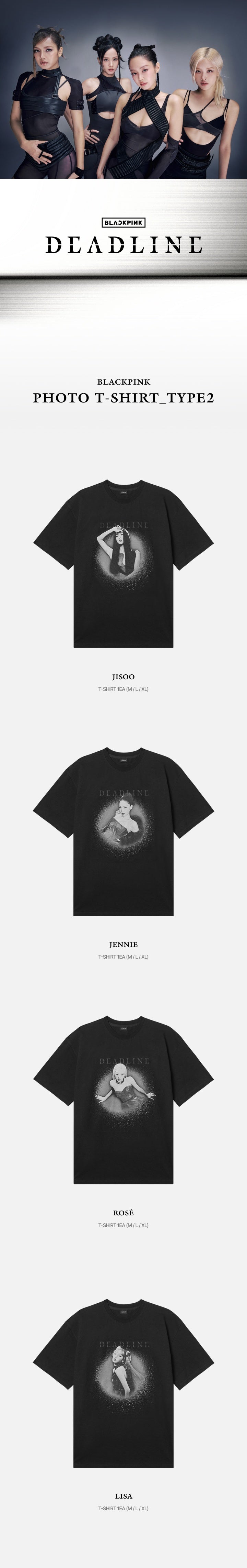 Blackpink - deadline official md photo t-shirt_type2 – Kpop Omo
