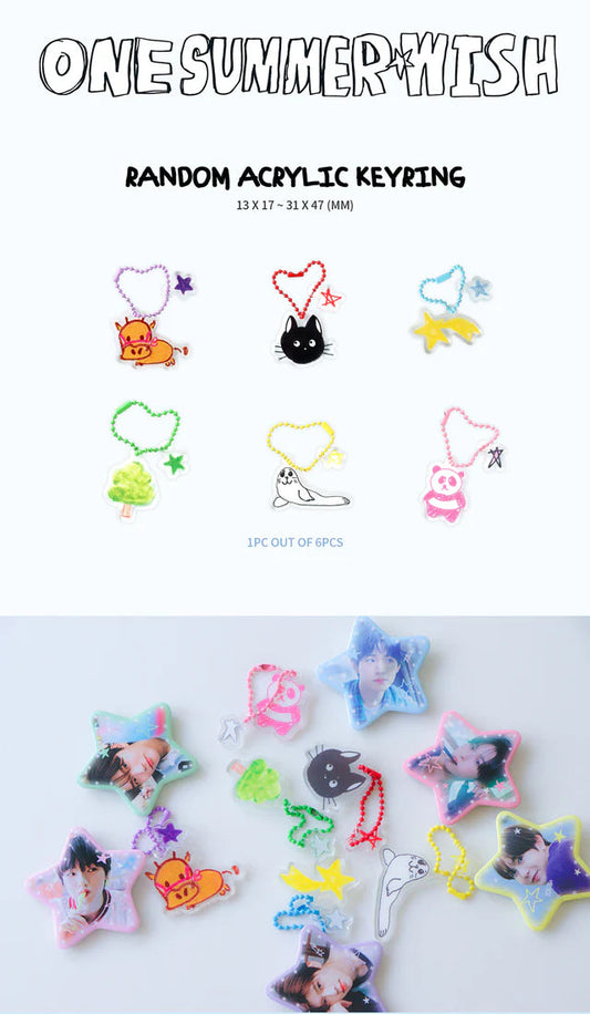 NCT WISH - One Summer Wish the 1st Photo Exhibition Official MD Random Acrylic Keyring